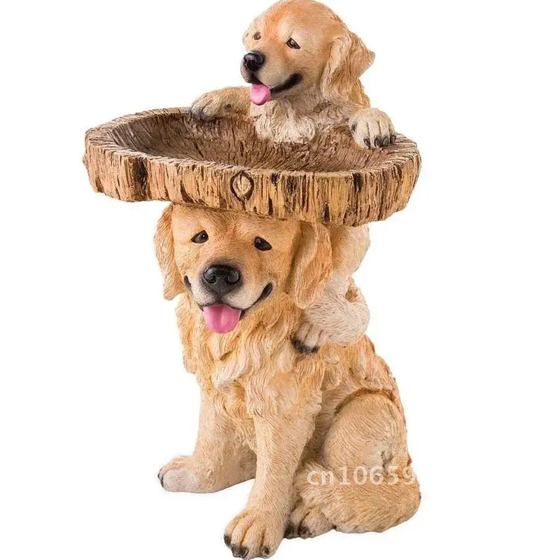 Garden Decoration Outdoor Birds Birdbath Polyresin Antique Garden Bird Decor water Fountain Yard Bath Garden Home For Resin