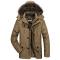 New Winter Men Hooded Fur Collar Long Down Jackets Overcoats Male Multiple Pockets Warm Parkas Quality Man Casual Chaquetas 7XL
