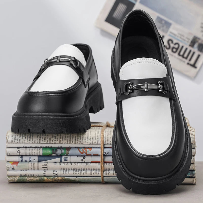 Men's casual shoes four seasons new soft-sole non-slip comfort light outdoor walking shoes fashion business visitor leather shoe