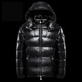 KIDCRKJ Thicken Cold-proof Winter Men Jacket Streetwear Long Sleeve Male Outerwear Simple Stand Collar Man Hooded Down Coat