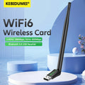 900Mbps USB WiFi6 Bluetooth 5.4 Adapter 5dBi Antenna Network Card 2in1 Dongle 2.4G&5GHz Wlan Signal Receiver For PC | SAMAG