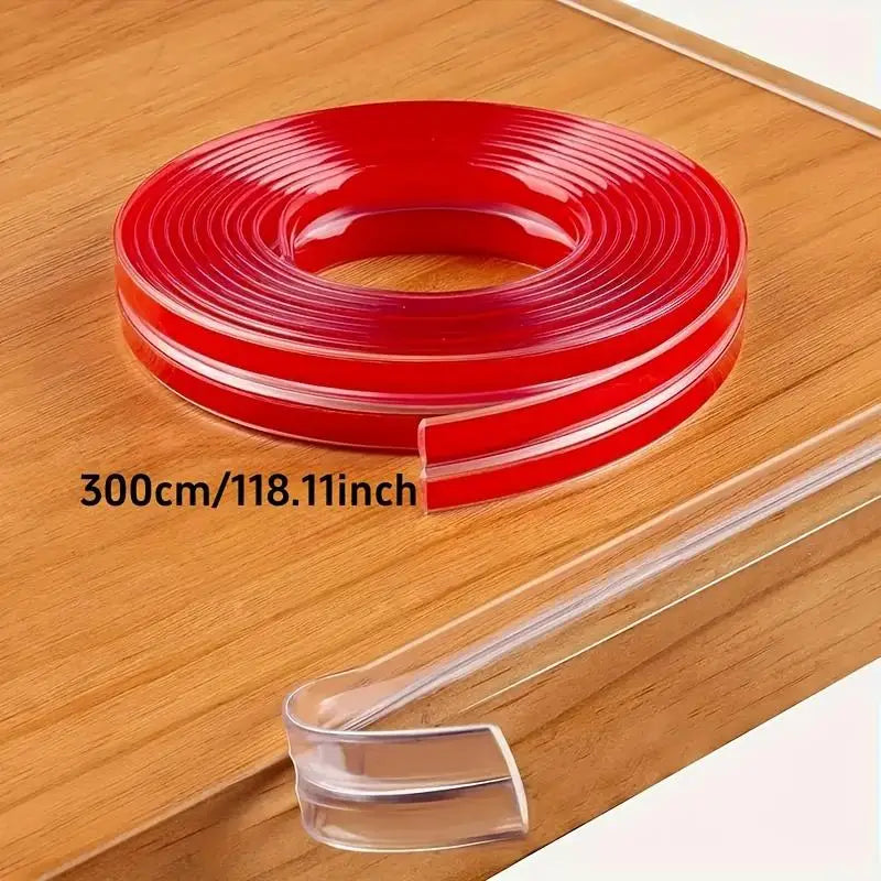 Clear Furniture Corner Guards Baby Proofing Thick Soft Rubber Edge Protector Strips Invisible Tape for Table Desk Cabinet