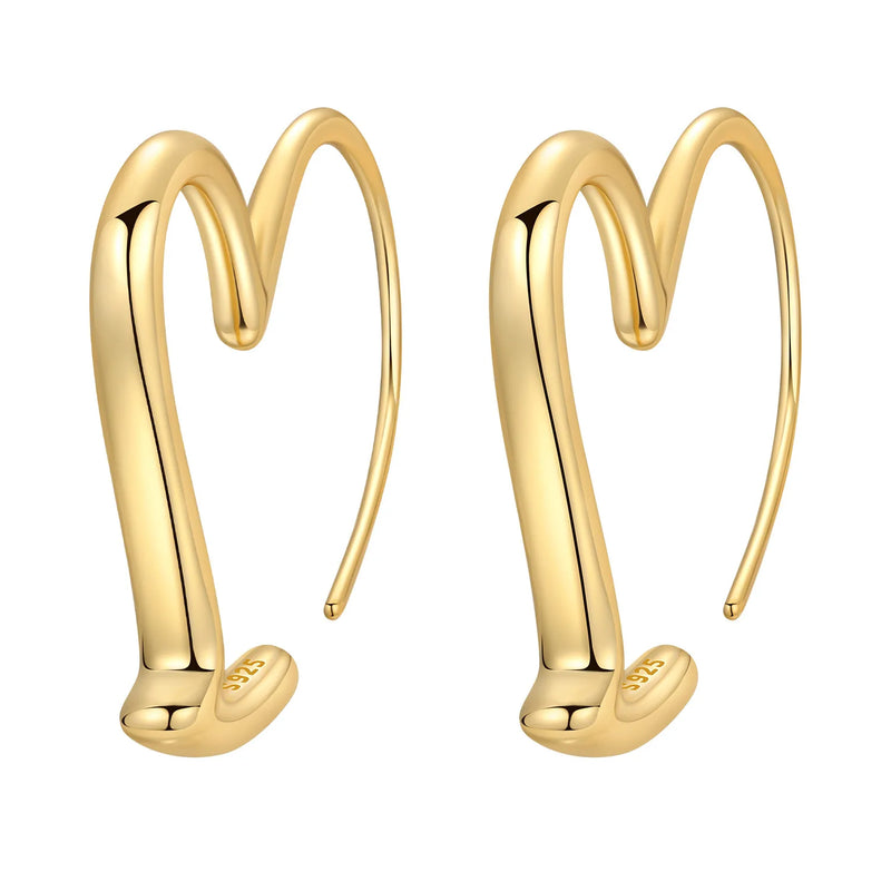Orstarry S925 Sterling Silver 18k Gold Modern Square Earrings Hoop Earrings For Women Jewelry Original Trendy Anniversary Gifts