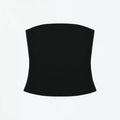 ANK Air Summer Top with Solid Color, Black and White Powder, Wide Shoulder Strap, I-Shaped Tank Top, Women's Sports, Daily Wear
