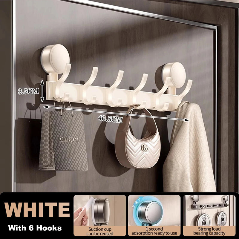 No Drill Wall Mount Door Hooks Suction Cup Robe for Kitchen Bathroom Adhesive Key - View 14 | SAMAG