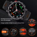 2026 New 1100mah AMOLED Smart Watch Men 170+Sport Fitness LED Flashlight IP69 Waterproof Bluetooth call GPS track Smartwatch iOS