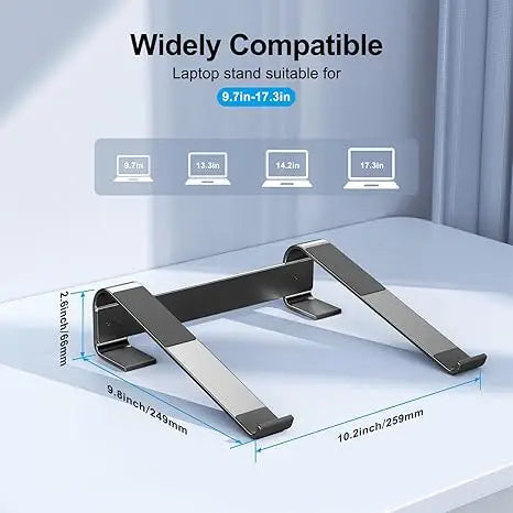 Laptop Stand Ergonomic Cooling Bracket Aluminum Alloy Desktop Holder for MacBook Lenovo HP Dell XPS 10-18inch Notebook Computer