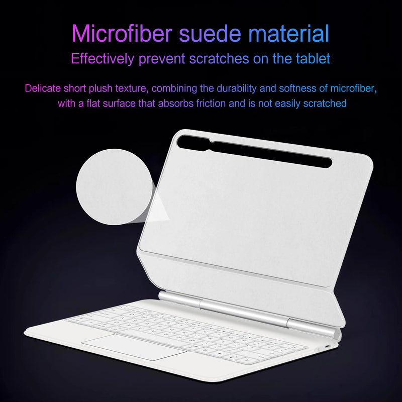 LFOIQN Magic Keyboard Folio for Samsung Galaxy Tab S10 Plus S9 FE+ S7 FE S8 S9 Plus S10+ 12.4"Magnetic Case Floating Multi-Touch