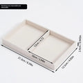Velvet Jewelry Storage Box Earrings Necklace Ring Bracelet Display Stand Gold Tray - Visuel 28 | SAMAG