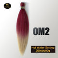 Kanekalon 26inch Hot Water Set Pre Stretched Jumbo Braiding Hair Box Twist Braids Synthetic Hair Extensions For Women Soft Yaki