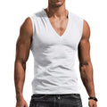 Men's vest V-neck vest solid color casual breathable slim sleeveless T-shirt men's wholesale