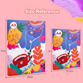 Portfolio Binder Folder A3 A4 A5 Document Organizer Art Drawing Paper Folder 4-Ring Binder PVC Pocket File Folder For Documents