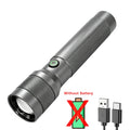 Tactical Zoomable LED Flashlight High Lumen 1200LM, USB - C - View 9 | SAMAG