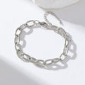 EILIECK 316L Stainless Steel Beads Wound Chain Bracelet for Women Charm Metal 18 K Plated Trendy Golden Unique Design Jewelry