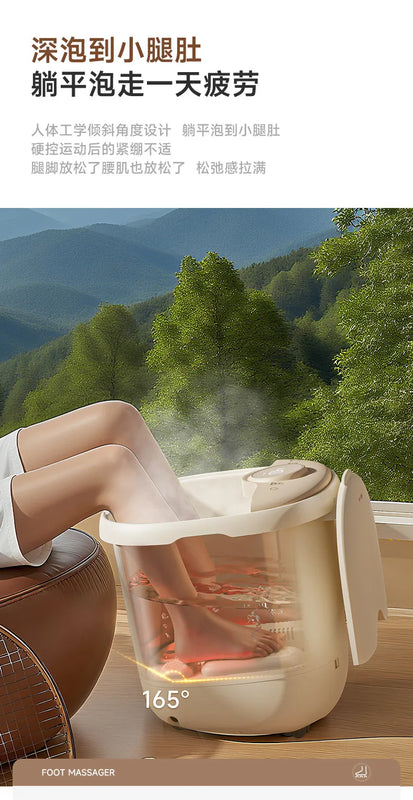 220V Bear Foot Spa Bath Massager with Heating and Constant Temperature Electric Automatic Smart Foot Soaking Tub WCA