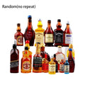 10PCS Miniature Resin Drink Bottles Set, Mixed Random Mini Wine Bottles for Phone Case/DIY Doll House Micro Landscape Decoration