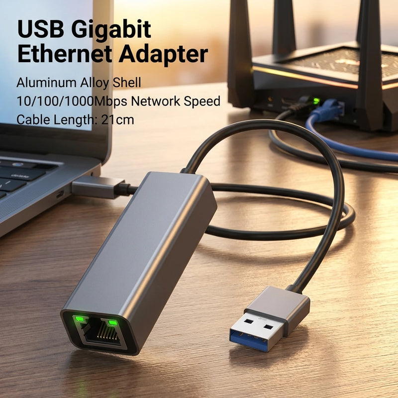 USB Type C Ethernet Adapter 1000/100 Mbps RJ45 Network Card for Mac PC Windows XP 7 8 10 Android - USB LAN Internet Cable