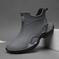 High-end Rain Shoes Men Simple Waterproof Anti-slip and Wear-resistant Short Rain Boots Fishing Rubber Shoes Kitchen Water Shoes