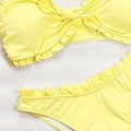 DEKA Ladies Yellow Bikini Set Bow Tie Sexy Swimsuit | SAMAG