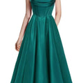 Long Pocket Off Shoulder Ball Dress with Heart-shaped | SAMAG