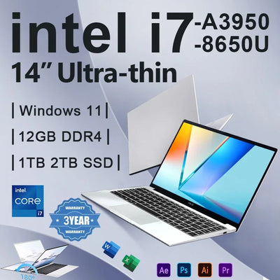 Office Laptop Windows 11 Pro intel i7 8650U Atom A3950 | SAMAG