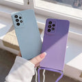 Crossbody Lanyard Cord Case For Iphone 13 14 12 11 Pro Max Mini 6 7 8 Plus Xr X Se 2022 Silicone Cover On Iphone14 14pro 13pro