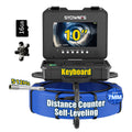 10.1" IPS Sewer Pipe Inspection Camera With Keyboard Meter Counter DVR 7mm Self-Leveling 512hz Locator AHD 1080P Sewer Endoscope