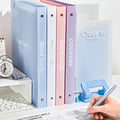 INS Style Loose Leaf A4 File Folder Transparent Detachable Data Book Students Stationery Office Storage Booklet School Office