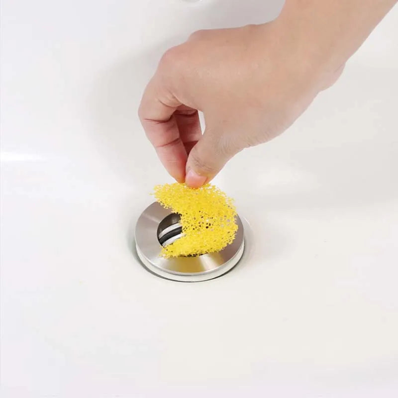 Wash basin hair filter sewer bathtub sink loofah sponge sink anti hair filter
