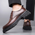 2025 New Classic Shoes for Men, Authentic Calfskin Brogue Formal Shoes for Men Handcrafted Men's Oxford Shoes Business Formal