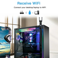 1300Mbps WiFi USB Adapter Dual Band 2.4G/5Ghz Wi - Fi Dongle 802.11AC Powerful Antenna Wireless Receiver - Visuel 6 | SAMAG