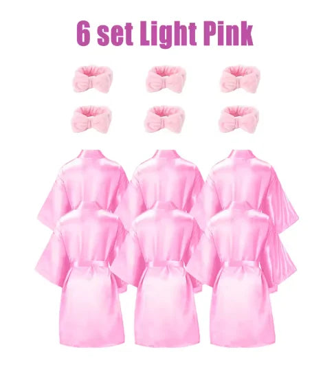 6-18Set Spa Party Robes for Girls Gowns for Supplies | SAMAG