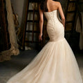 Strapless Sweetheart Mermaid Wedding Dress Pleated | SAMAG