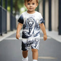 Summer Boys Ink Wash Tiger All Over Print Short Sleeve - View 7 | SAMAG