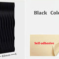 120x60cm 3D Wavy Soundproof Panels Self Adhesive Polyester Fiber Concave Convex Acoustic Insulation Wall Boards 2 Pieces