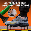 Rotating Button Work Safety Shoes Men Indestructible Steel Toe Shoes Security Work Sneakers Protective Safety Boots size 47 48