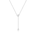 ANDYWEN 925 Sterling Silver Transformer Adjustable Chain Heart Pendant Charm Necklace Drop Choker Resizable Women Luxury Jewekry