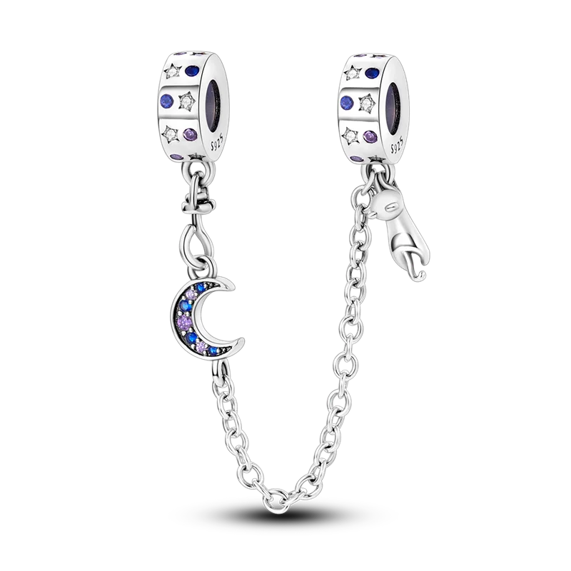Silver Clasp 925 Sterling CZ Pave Clip Charms Daisy Beads | SAMAG