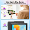 BAKEN 10-inch Tablet (Android 13, Quad-core, 2GB+32GB, supports 1TB expansion, WiFi 6, dual cameras); includes protective case