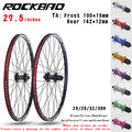 ROCKBAO Mountain Bike Wheelset 24/26/27.5/29 Inches Disc Brake Aluminum Alloy 4Bearings 7-12Speed Thru Axle MTB Bicycle Wheel