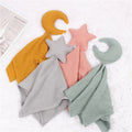 Baby Security Blanket Soft Cotton Muslin Comforter for Newborn Infant Sleeping Snuggle Toy Stuffed Animal Soothe Appease Towel