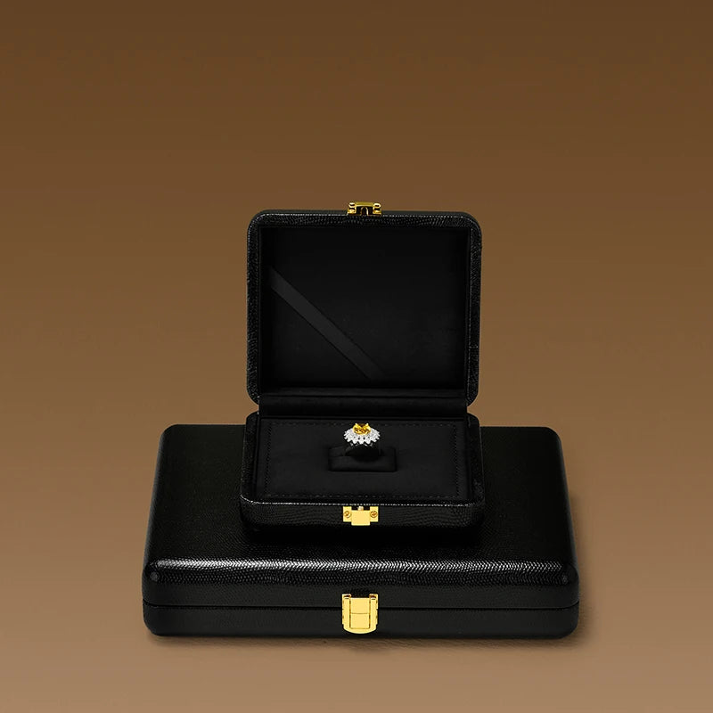 Orilv Leather Jewelry Box Set Box Light Luxury Ring Necklace Display Storage Boxs Jewelry Display Packaging Box Ladies' Gift Box