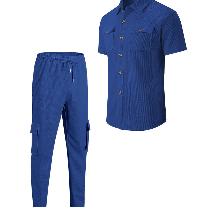 Men's Matching Sets: Waffle Knit Outfit & Light Coats | SAMAG