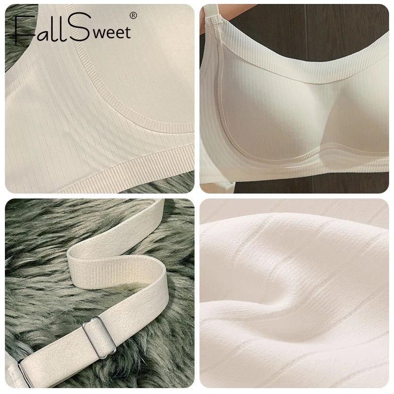 FallSweet Seamless Bra For Women Push Up Bras Wireless Sport Bra Soft Comfort Breathable Full Cup Sexy Female Lingerie underwear