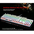 Steam Punk HJK920 Mechanical Wired Keyboard with Plated Keycaps Qing Axis for Esports Gaming - Durable Gaming Keyboard