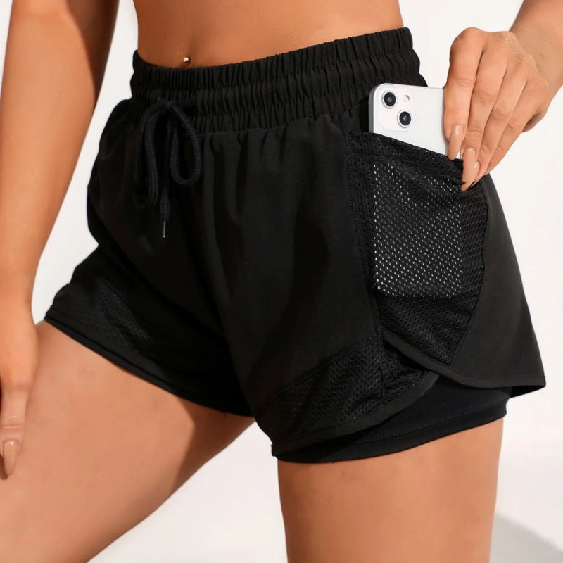 Women's Running Shorts, High Waisted Quick Dry Athletic - View 8 | SAMAG