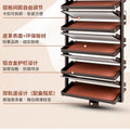 Built-in Height Adjustable Shoe Cabinet Closet Space Saving 360° Rotating Shoe Rack, Multi-layer Shoe Holder Storage Organizer