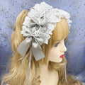 2024 Japanese Lace Bow Ribbon Lolita Headdress Ears on The Head Headband Lolita Maid Anime Cosplay Hair Accessories