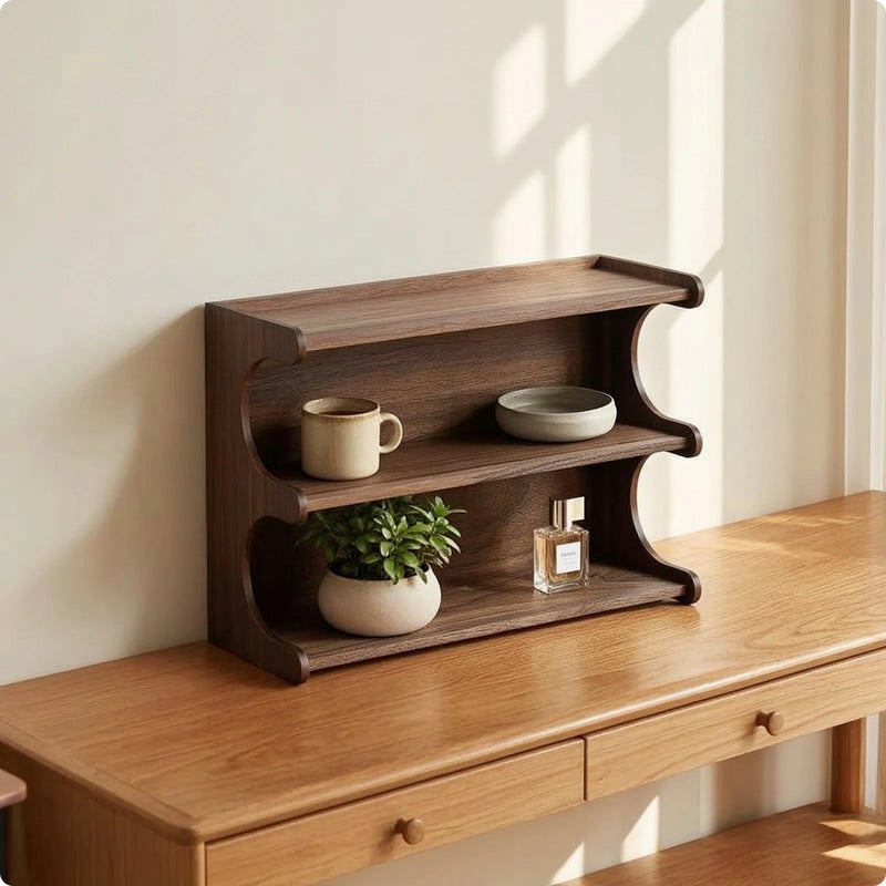 Mug Storage Shelf Elegant Cup Rack Desktop Double - Tier Coffee Display Space - Saving for Collectors - View 7 | SAMAG