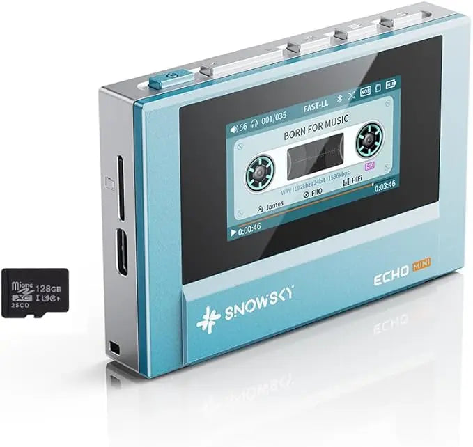 SnowSky/FiiO Echo Mini HiFi Bluetooth MP3 Pure Music Player, 15Hours Playback, 3.5mm/4.4mm Headphones Output